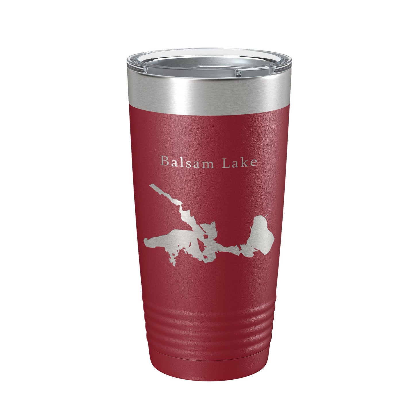Balsam Lake Map Tumbler Travel Mug Insulated Laser Engraved Coffee Cup Wisconsin 20 oz-18
