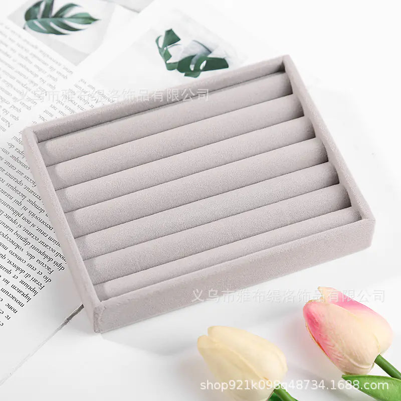 Velvet Jewelry Organizer Tray
