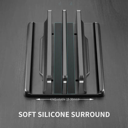 Adjustable Vertical Laptop Stand for Macbook and Tablets