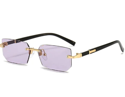 Women's Rimless Jelly Color Fashion Sunglasses