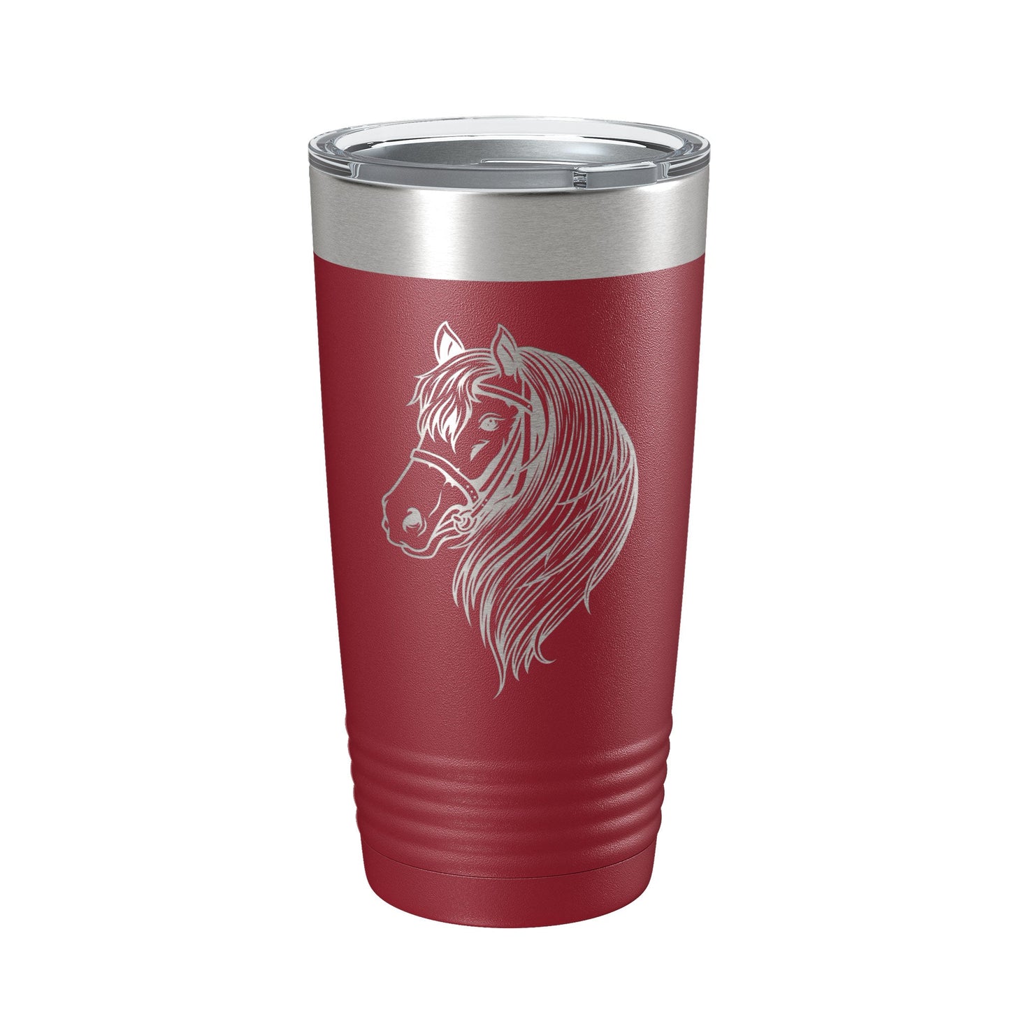 Horse Face Tumbler Horseback Rider Travel Mug Equestrian Gift Insulated Laser Engraved Coffee Cup Horse Lover Farmer 20 oz-18