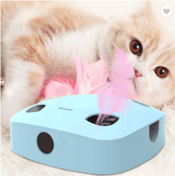 Electric Feather Cat Stick: Interactive Fun For Your Feline Friend-3