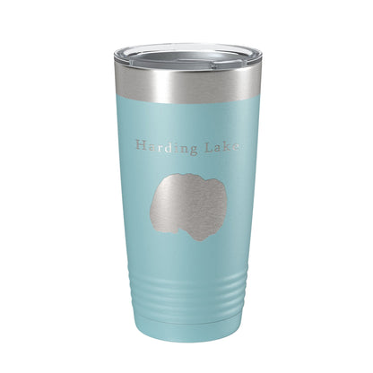 Harding Lake Map Tumbler Travel Mug Insulated Laser Engraved Coffee Cup Alaska 20 oz-13