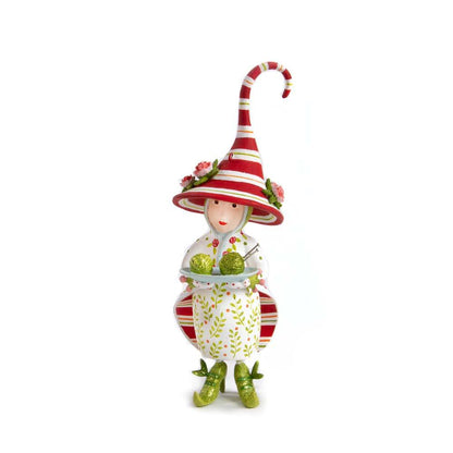 Dash Away Mrs. Santa's Elf Ornament by Patience Brewster-0