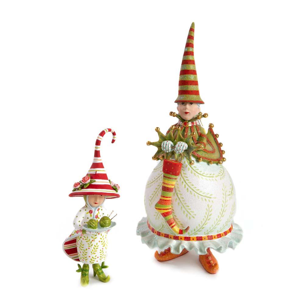 Dash Away Mrs. Santa's Elf Ornament by Patience Brewster-3
