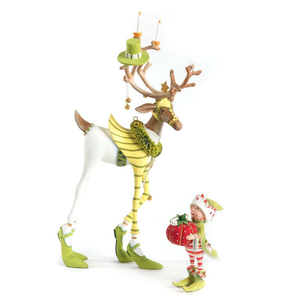 Dash Away Prancer Reindeer Figure by Patience Brewster-3