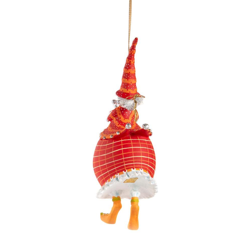 Dash Away Red Mrs. Santa Ornament by Patience Brewster-1