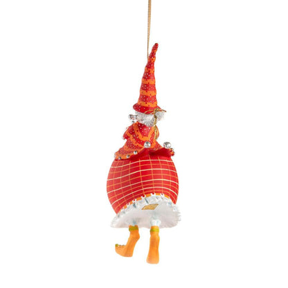 Dash Away Red Mrs. Santa Ornament by Patience Brewster-1