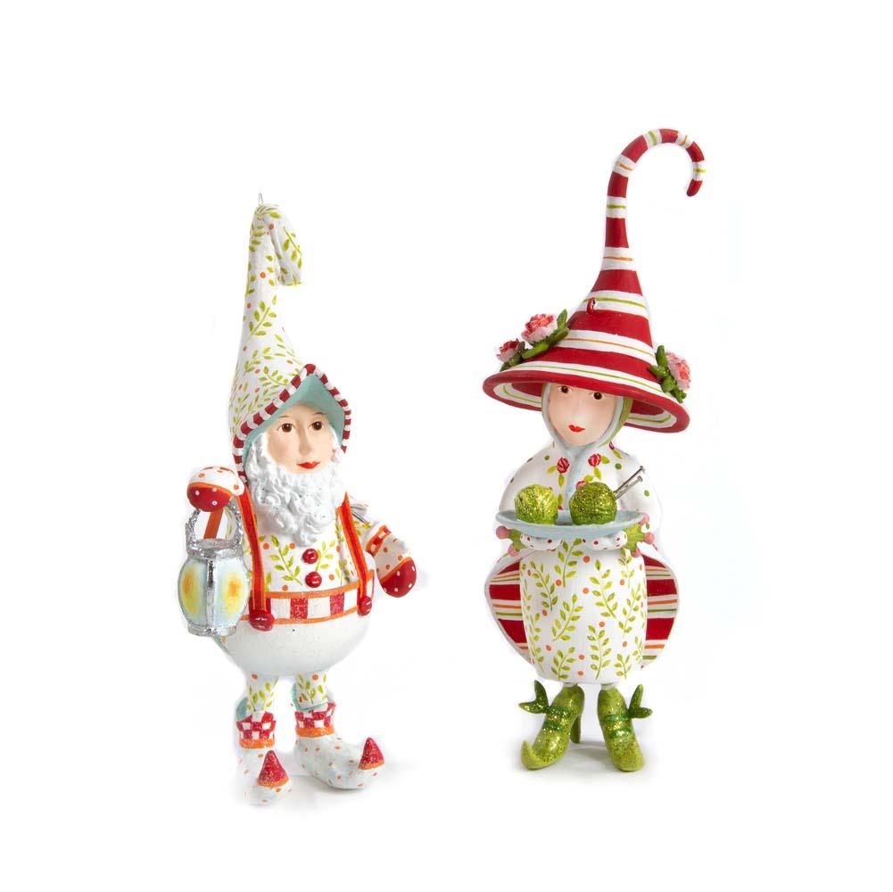 Dash Away Santa's Lantern Elf Ornament by Patience Brewster-2