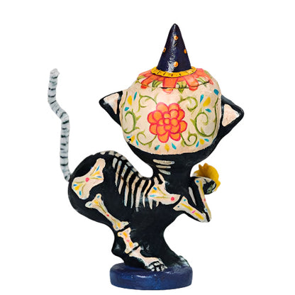 Day of the Dead Kitty Luminary Figure by Jorge de Rojas-1