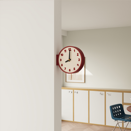Corner View Double-Sided Clock-1