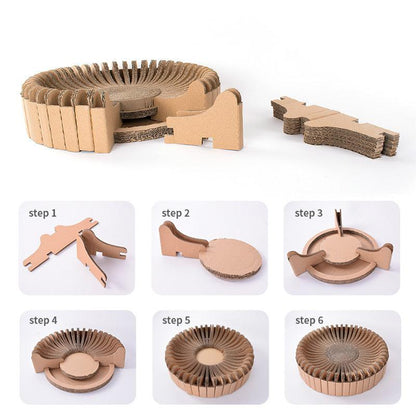 Splice Haven: Stylish Diy Corrugated Cat Scratcher-1