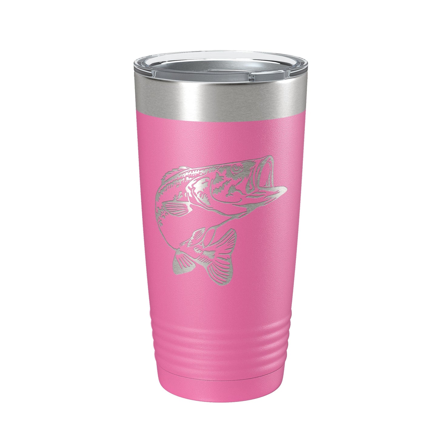 Bass Fishing Tumbler Angler Travel Mug Insulated Laser Engraved Coffee Cup Gift 20 oz-11
