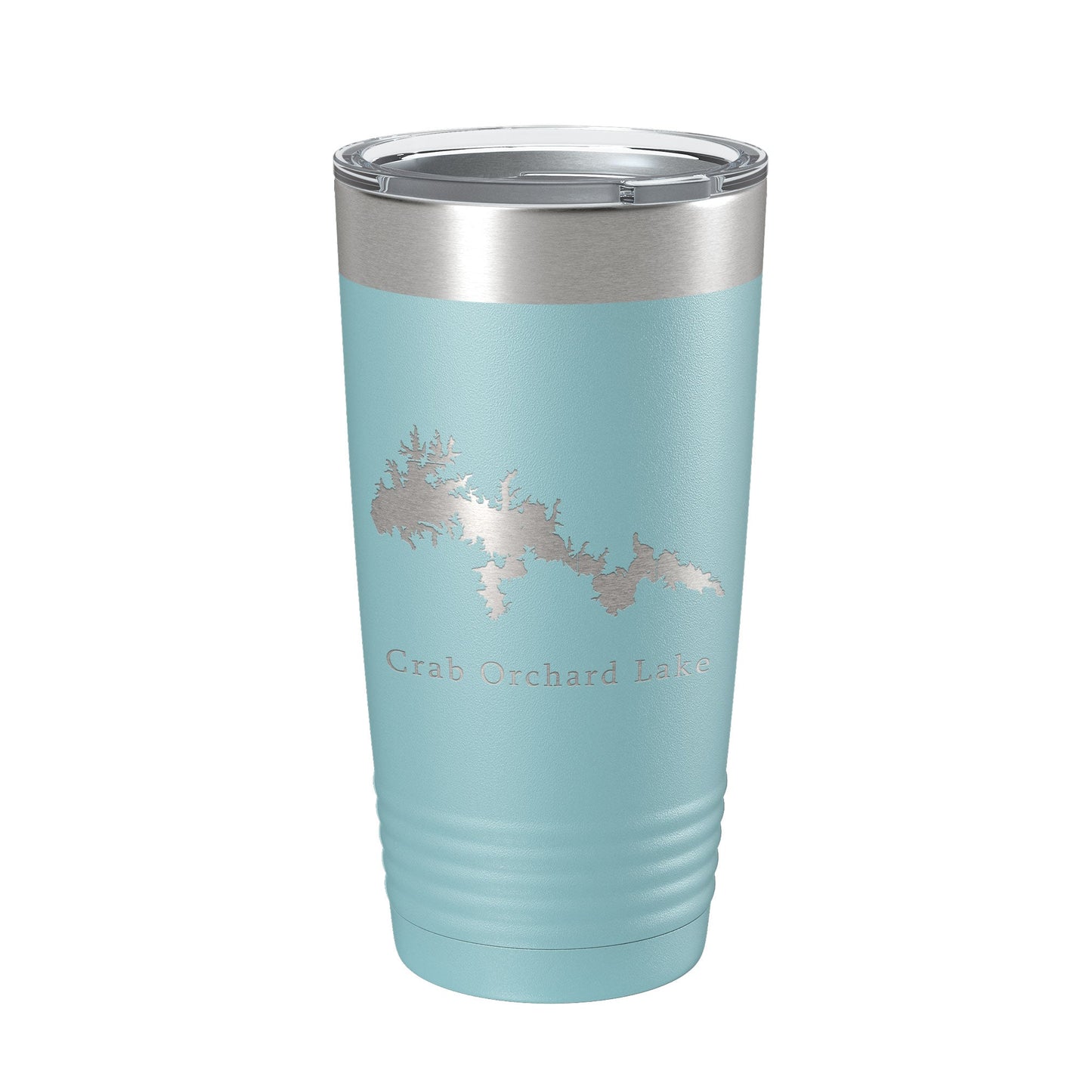 Crab Orchard Lake Map Tumbler Travel Mug Insulated Laser Engraved Coffee Cup Illinois 20 oz-13