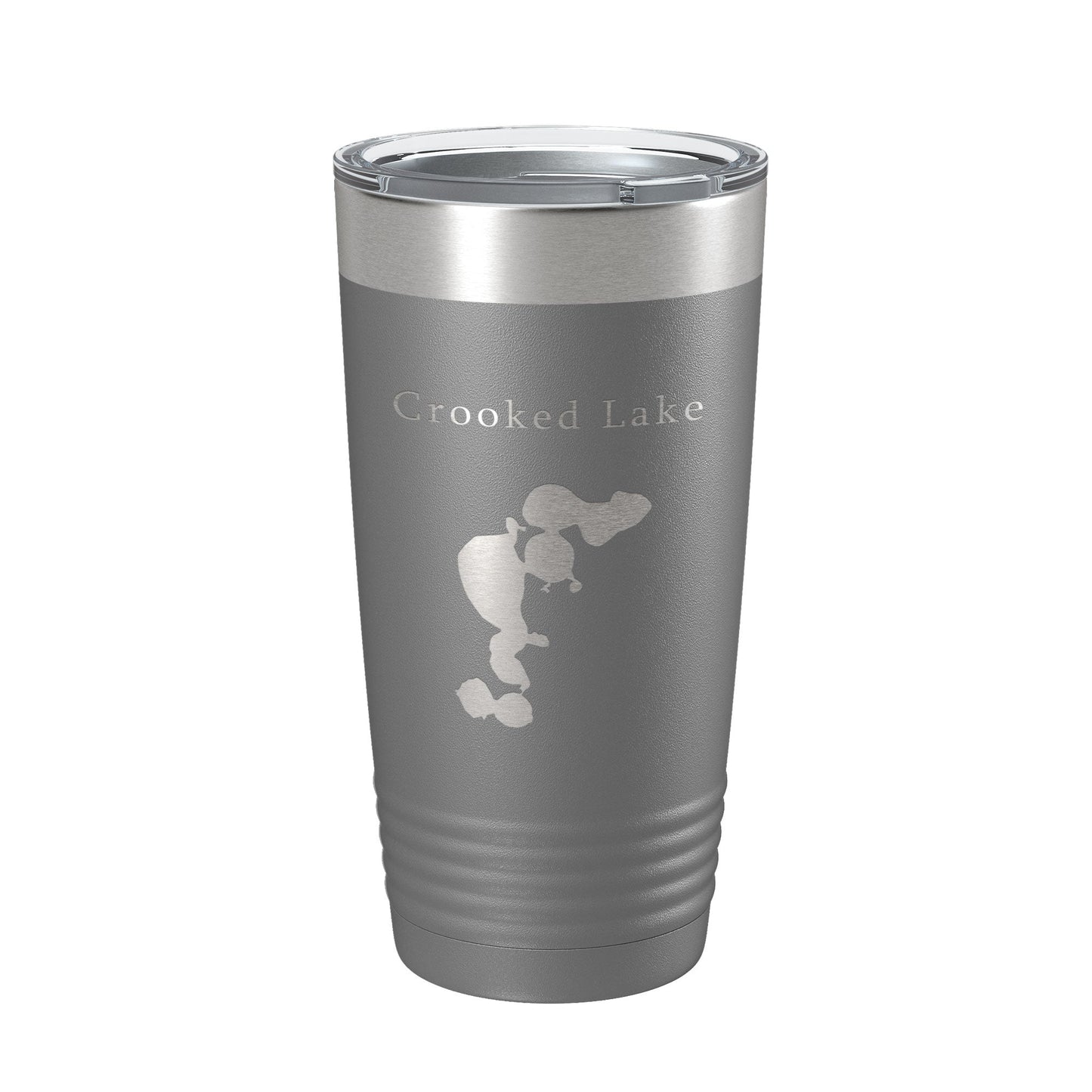 Crooked Lake Map Tumbler Travel Mug Insulated Laser Engraved Coffee Cup Florida 20 oz-16