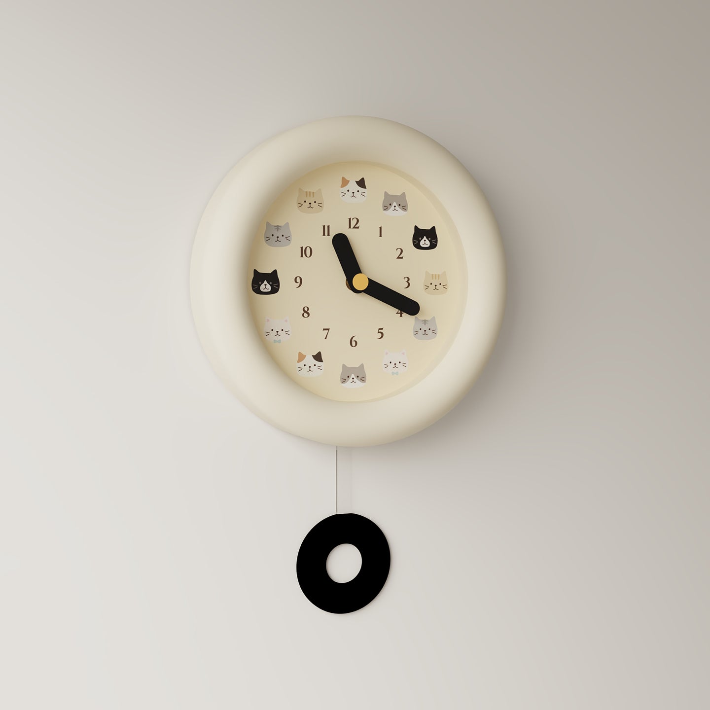 Cute Cat Wall Clock-1