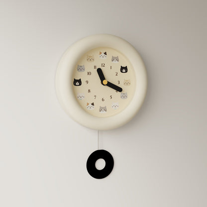 Cute Cat Wall Clock-1