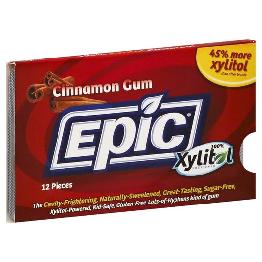 Epic Dental Xylitol Gum Cinn (12x12 CT)-0