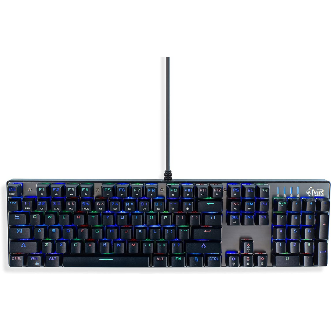 Геймърска клавиатура MediaRange, механична, RGB (MRGS101-UK)-0