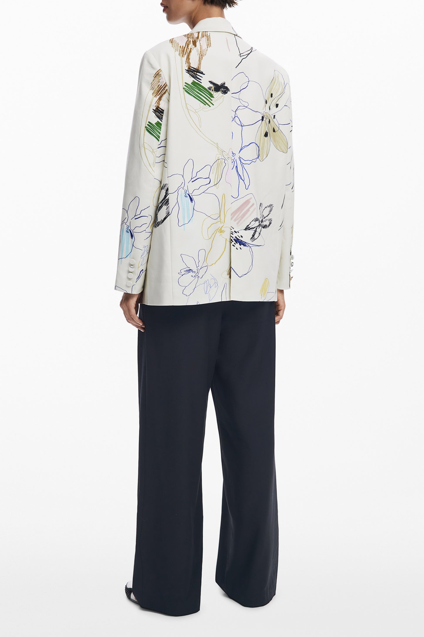 DESIGUAL CLASSIC WOMEN'S WHITE JACKET-1