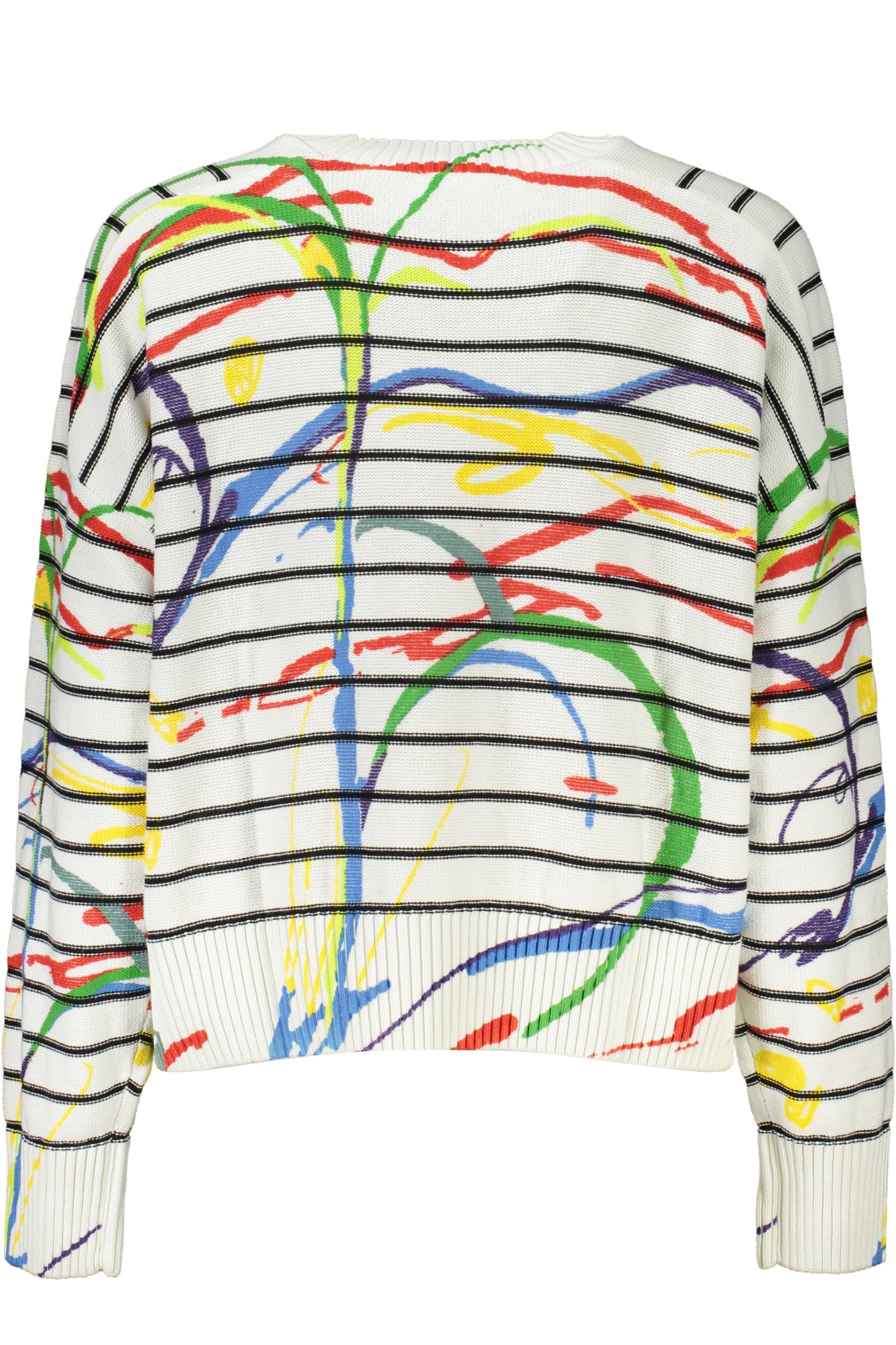 DESIGUAL WHITE WOMEN'S SWEATER-1
