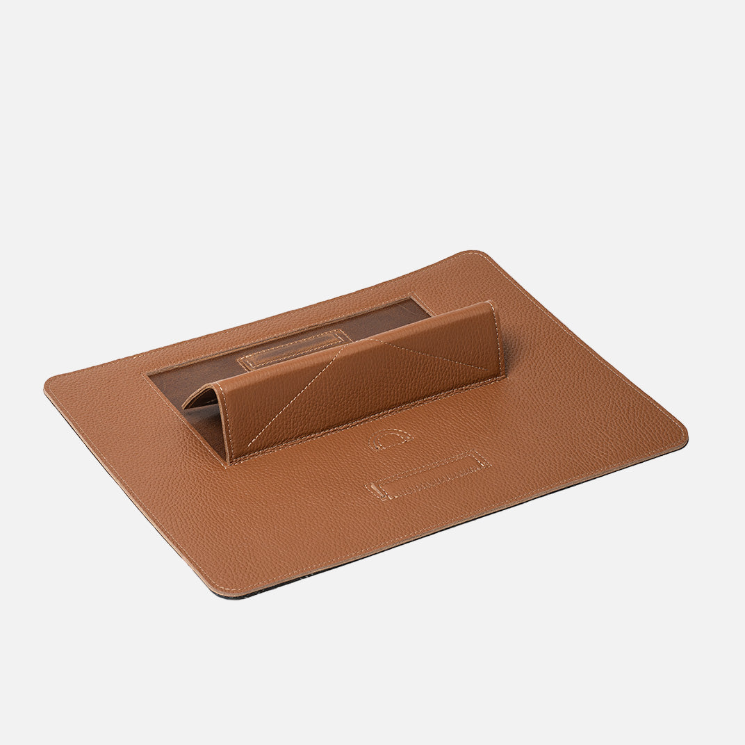 Leather Desktop iPad Stand-0