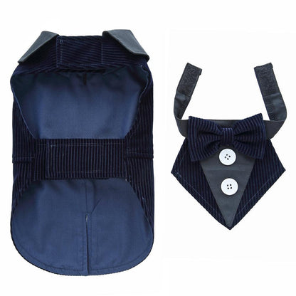 Elegant Canine Attire: Formal Dog Tuxedo Dress-3