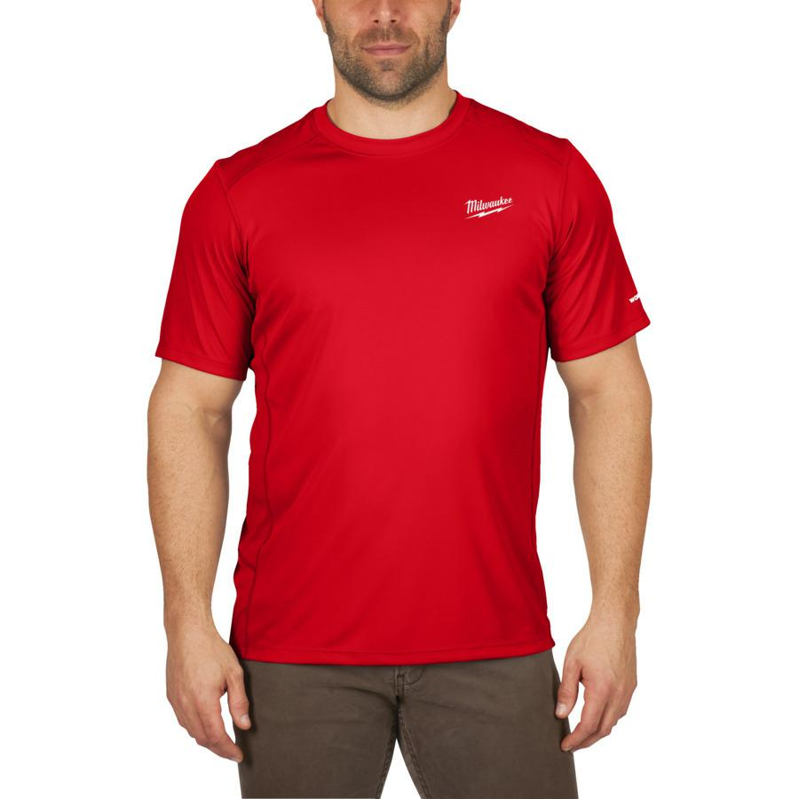 Milwaukee WWSRD rövid ujjú piros póló (XL) (4932493071)-0
