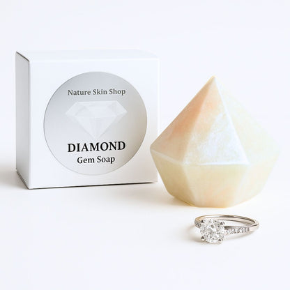 Diamond Gem Soap with Hidden Silver Ring-0