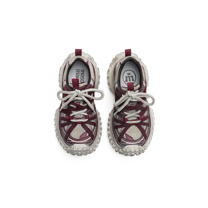 Distressed Platform Casual Sneakers-4