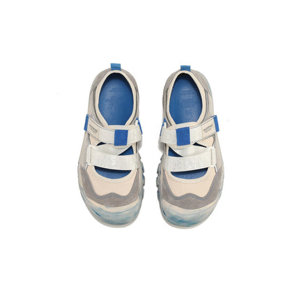 Distressed Velcro Strap Sneakers-4