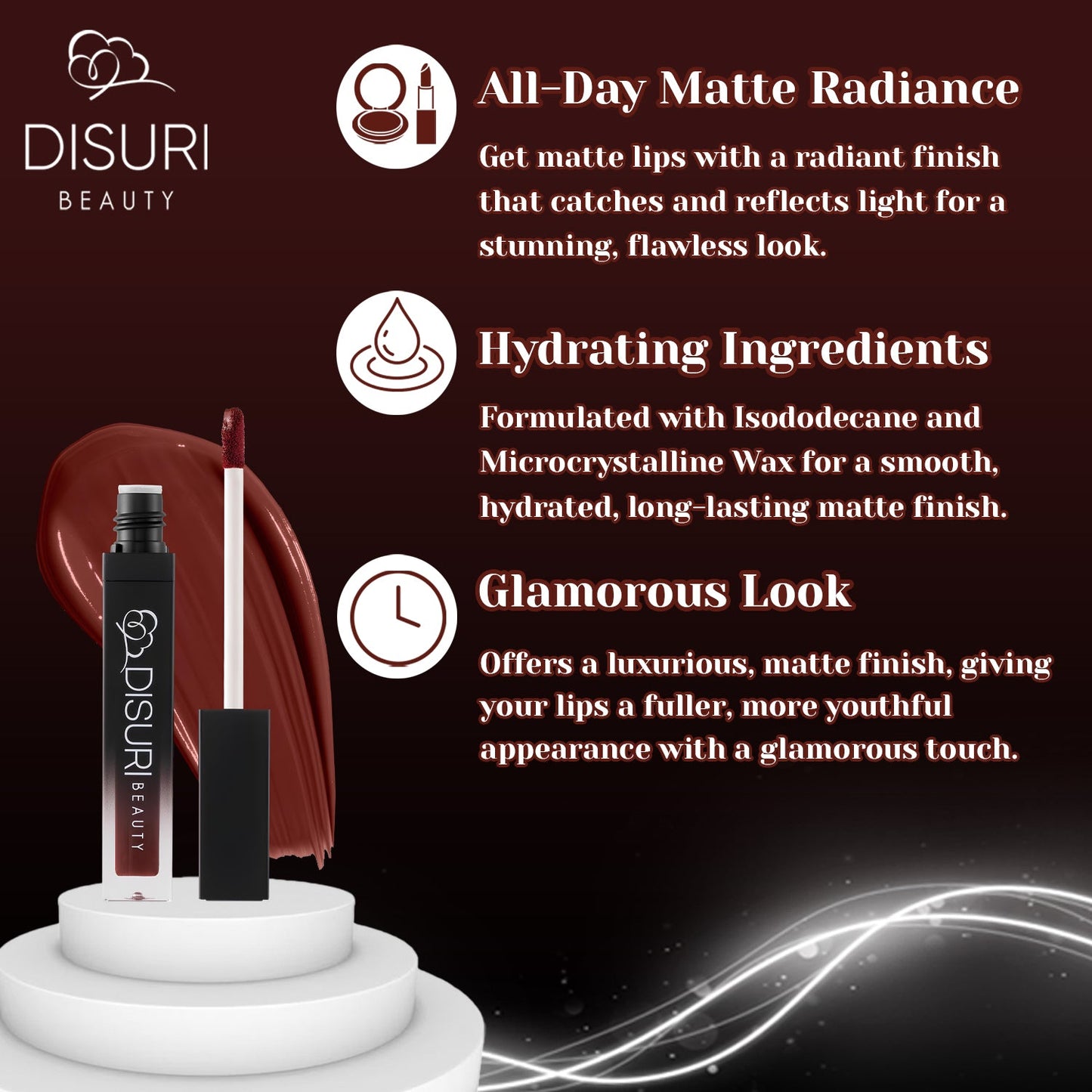 DISURI Beauty Liquid Lipstick - I Was Made For Loving You-1