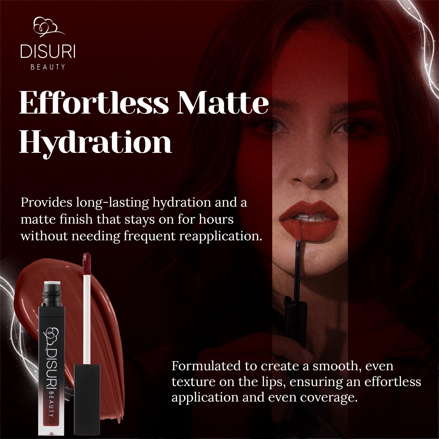 DISURI Beauty Liquid Lipstick - I Was Made For Loving You-2