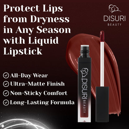 DISURI Beauty Liquid Lipstick - I Was Made For Loving You-3