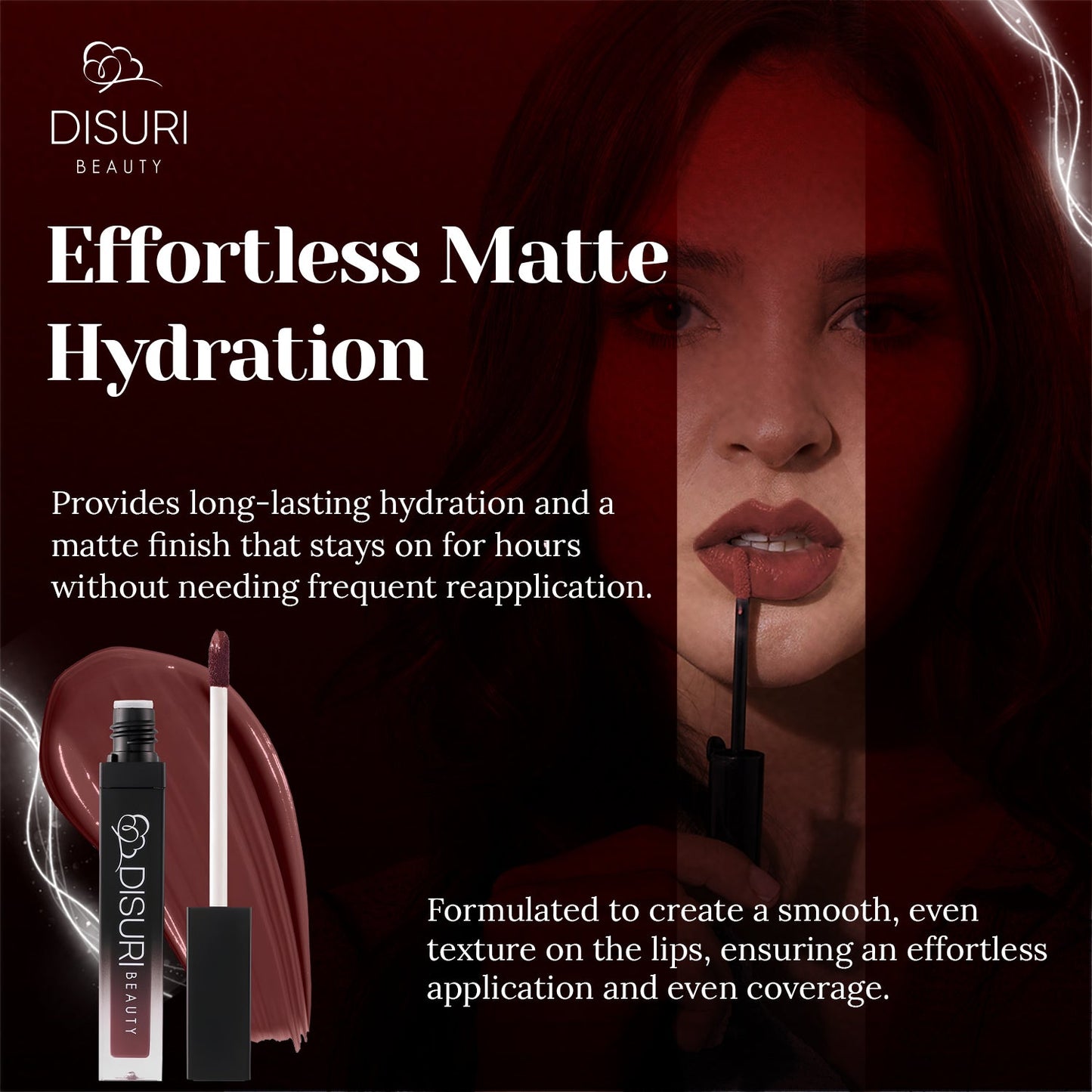 DISURI Beauty Liquid Lipstick - At My Worst-2