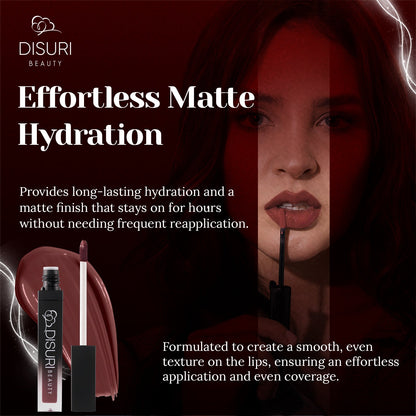 DISURI Beauty Liquid Lipstick - At My Worst-2