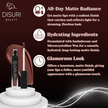 DISURI Beauty Liquid Lipstick - Celia-1
