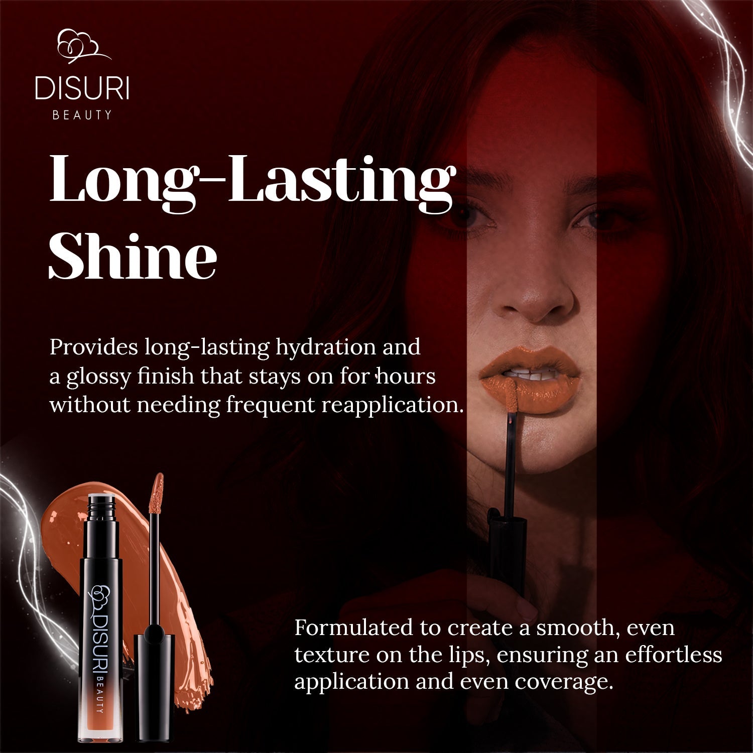 DISURI Beauty Glossy Blast Lip Gloss - Peanut Butter Kisses-2