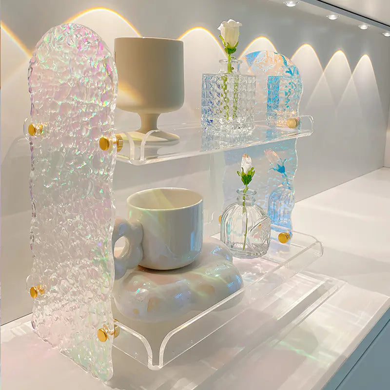 Colorful Acrylic Cup Holder and Organizer for Cosmetics