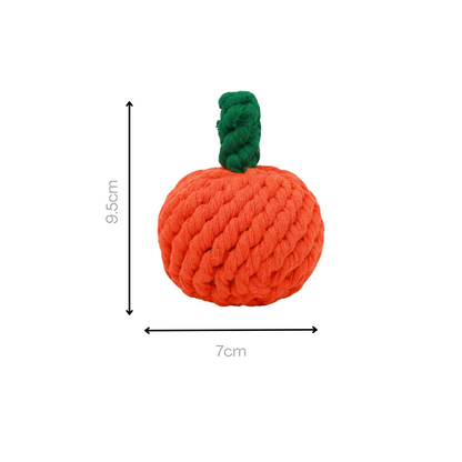 Handmade Orange Rope Toy-3