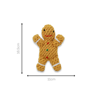 Gingerbread Man Rope Toy-3