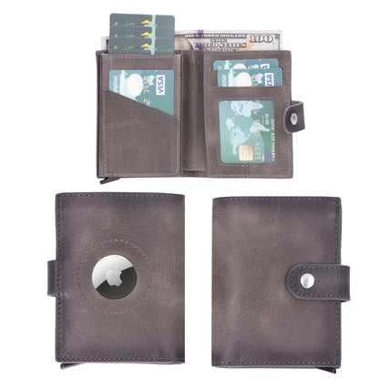 Douglas Genuine Leather Pop-Up Wallet with AirTag Slot - RFID Blocking Cardholder-10