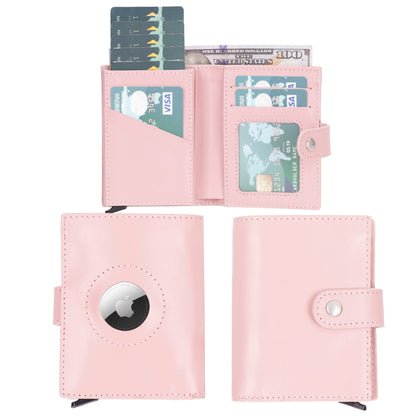 Douglas Genuine Leather Pop-Up Wallet with AirTag Slot - RFID Blocking Cardholder-8