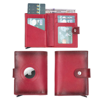 Douglas Genuine Leather Pop-Up Wallet with AirTag Slot - RFID Blocking Cardholder-11