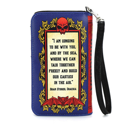Dracula Colored Book Wallet Wristlet-2