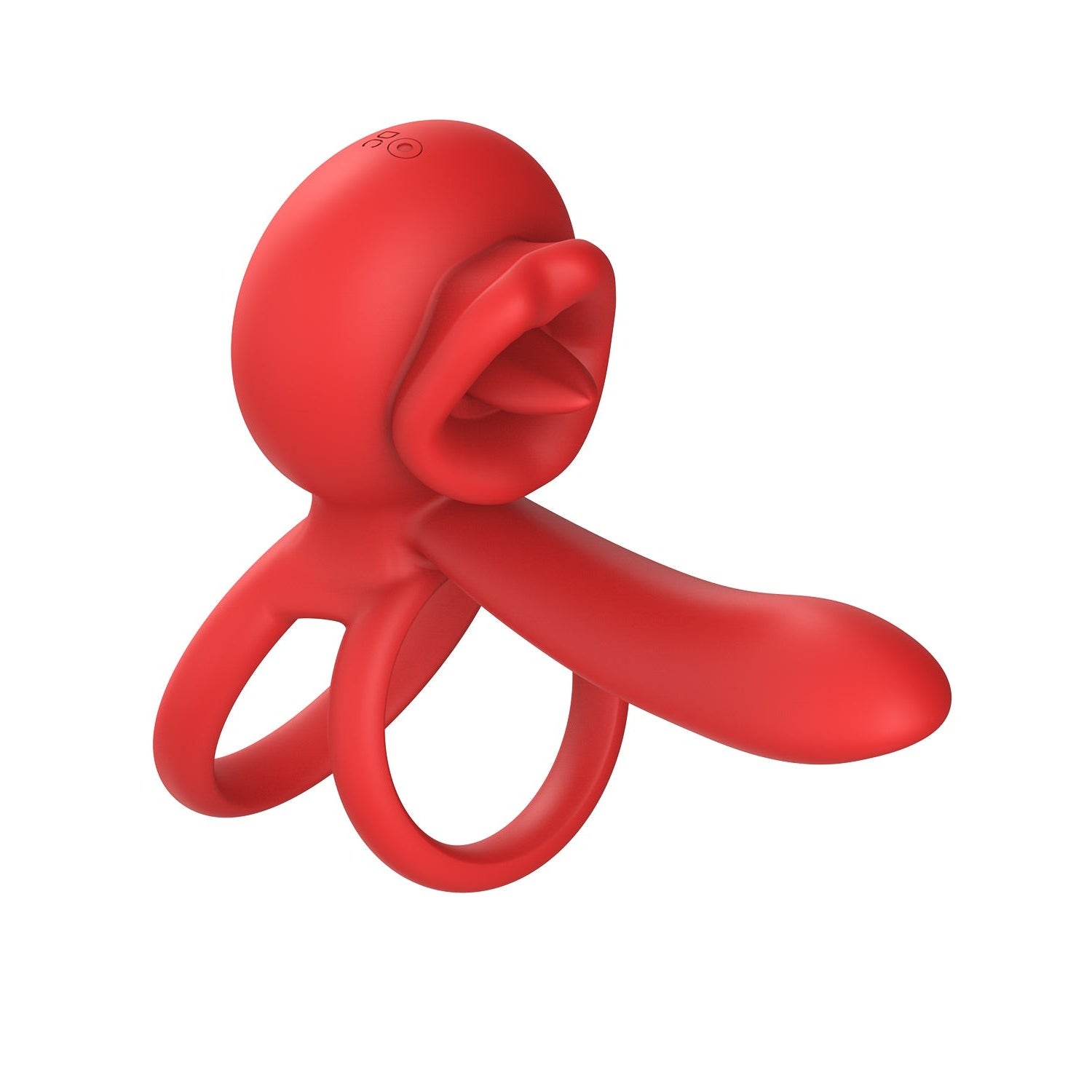 Dragon Tongue 2-in-1 Licking & Vibrating Cock Ring App Controlled-0