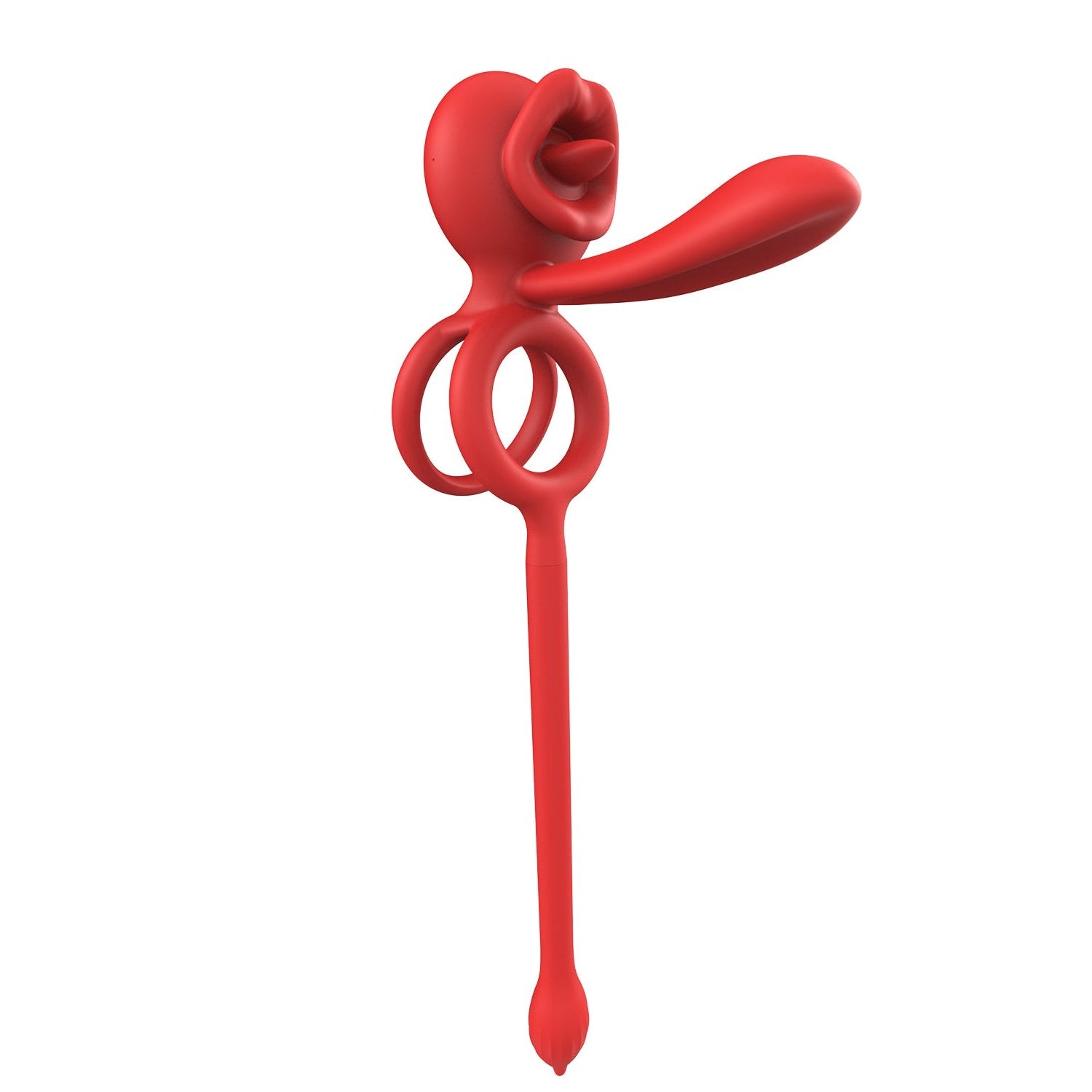 Dragon Tongue 3-in-1 Licking & Vibrating Cock Ring App Controlled-0