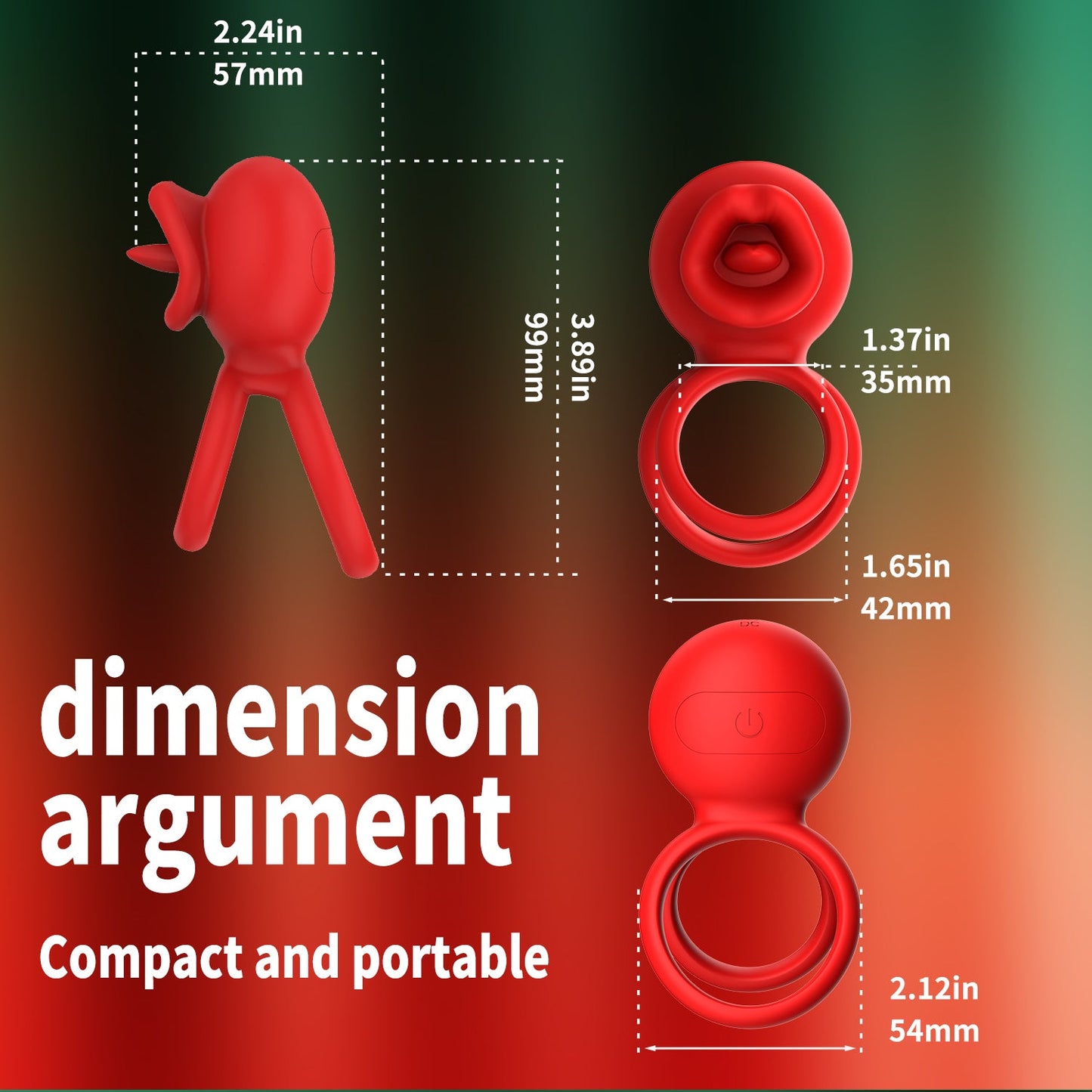 Dragon Tongue Licking & Vibrating Cock Ring App Controlled-4