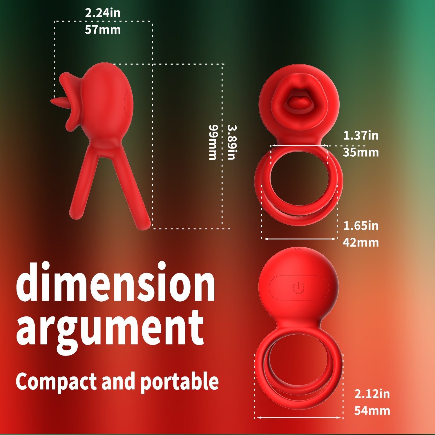 Dragon Tongue Licking & Vibrating Cock Ring App Controlled-4