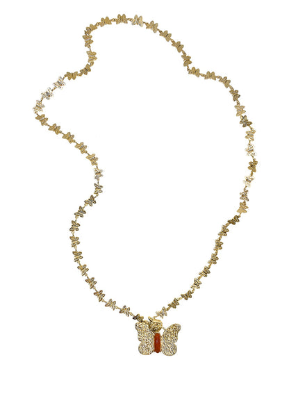 Butterfly Chain With Butterfly Pendant Versatile Necklace PN045-0